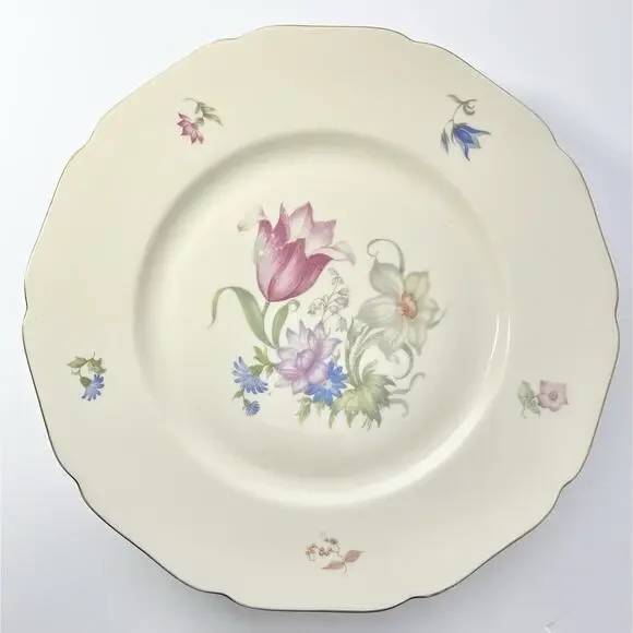 Hutschenreuther & Royal York “Bridal Bouquet (Madeleine)” 6 Dinner Plates 9 5/8” Dinnerware